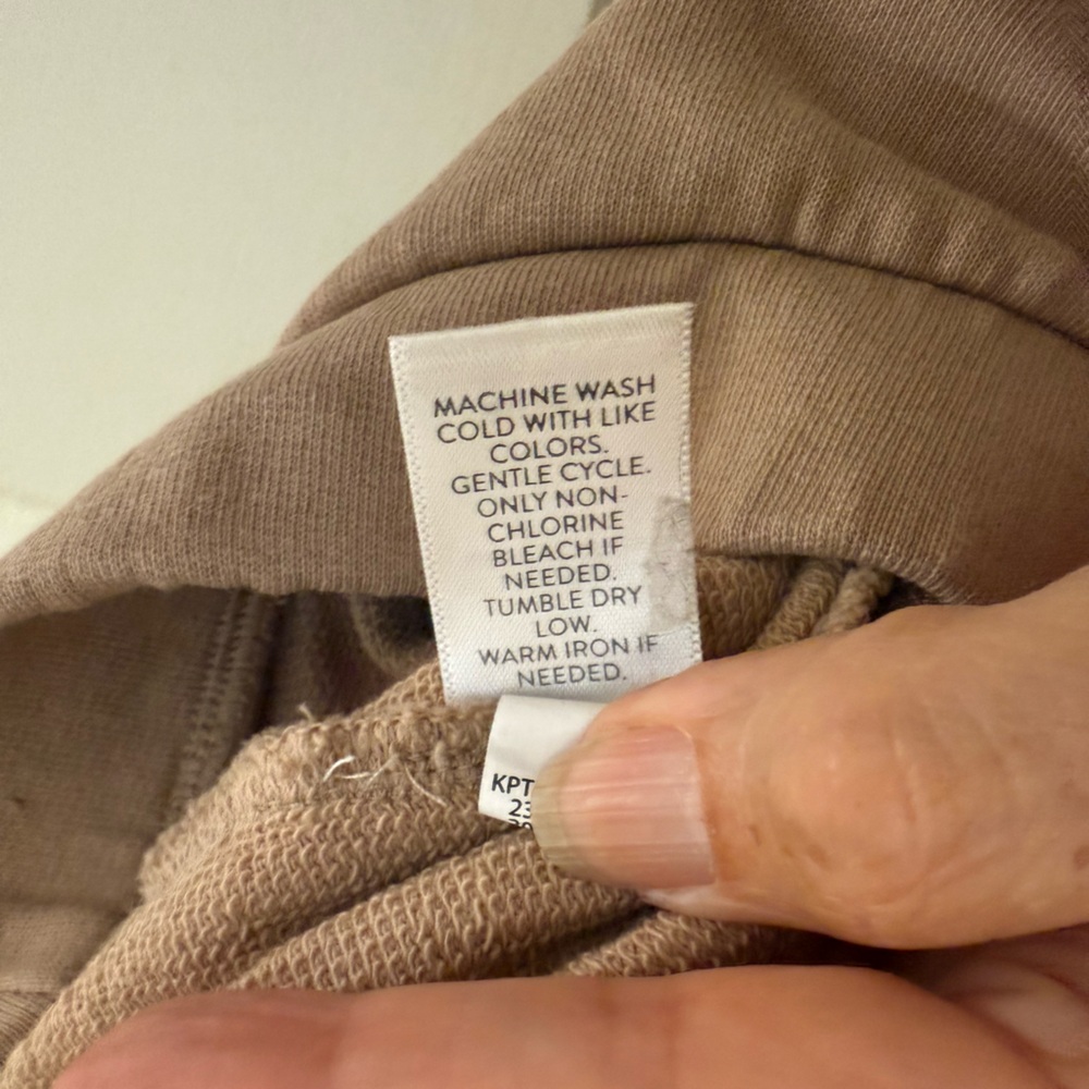 J.Jill Wide Leg Cropped Ankle Tan/camel Organic Cotton Womens Size M petite - Picture 11 of 12